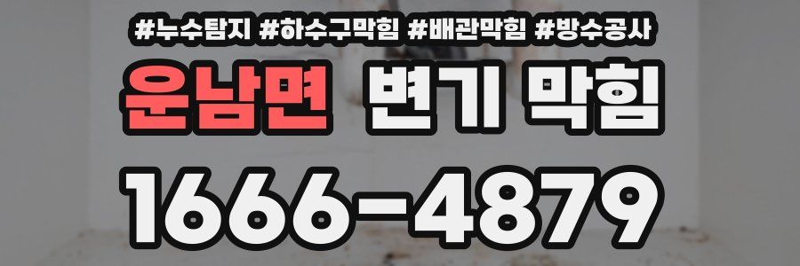 운남면 변기 막힘
