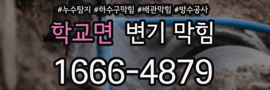 학교면 변기 막힘