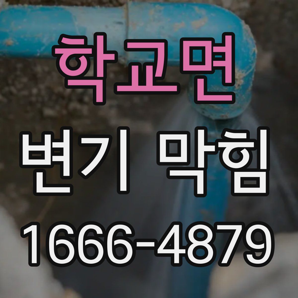학교면 변기 막힘