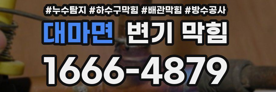 대마면 변기 막힘