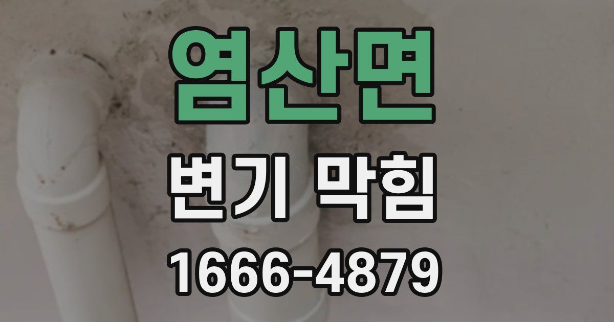 염산면 변기 막힘