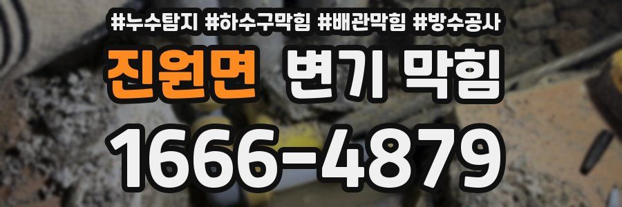 진원면 변기 막힘