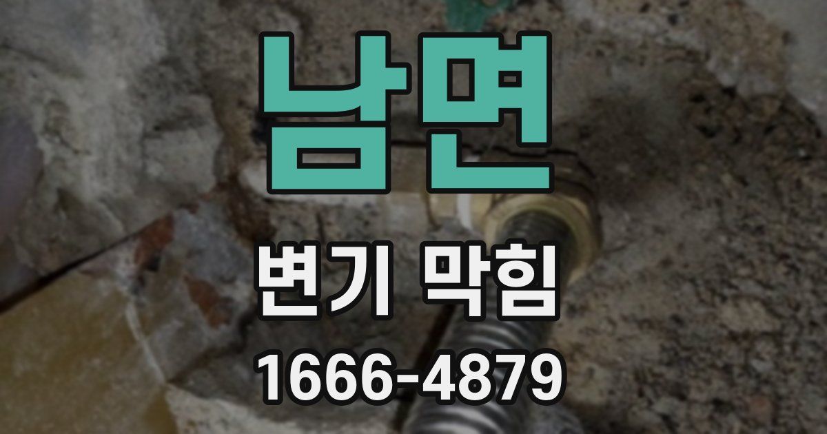 남면 변기 막힘