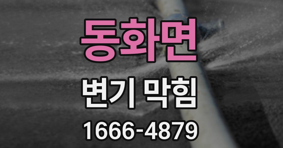 동화면 변기 막힘