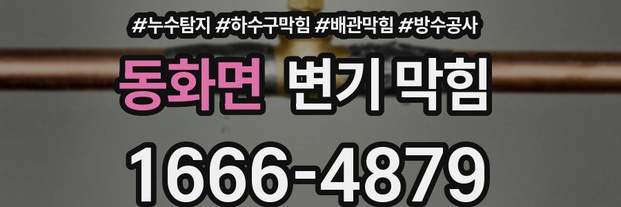 동화면 변기 막힘