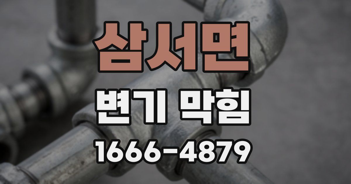 삼서면 변기 막힘