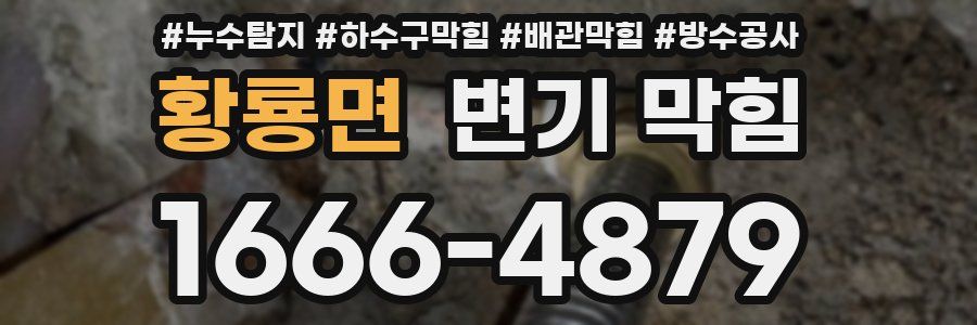 황룡면 변기 막힘