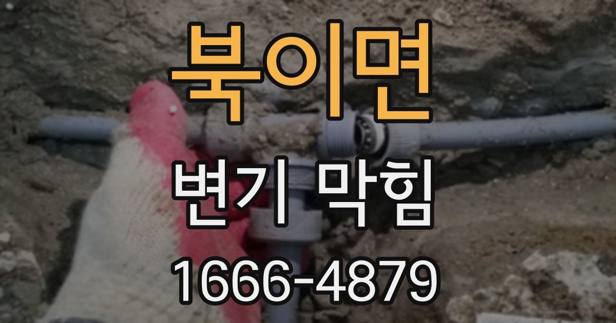 북이면 변기 막힘