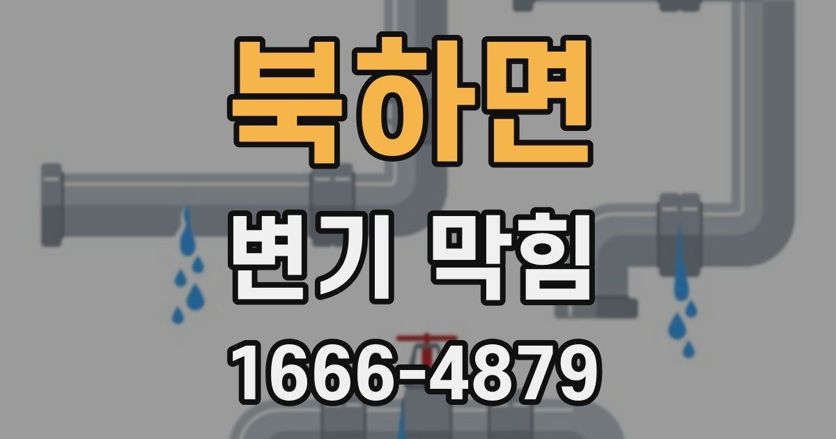 북하면 변기 막힘