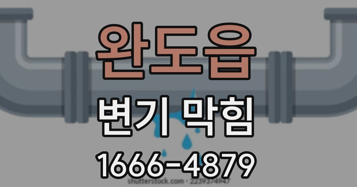 완도읍 변기 막힘