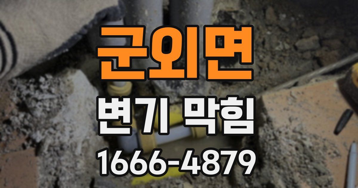 군외면 변기 막힘