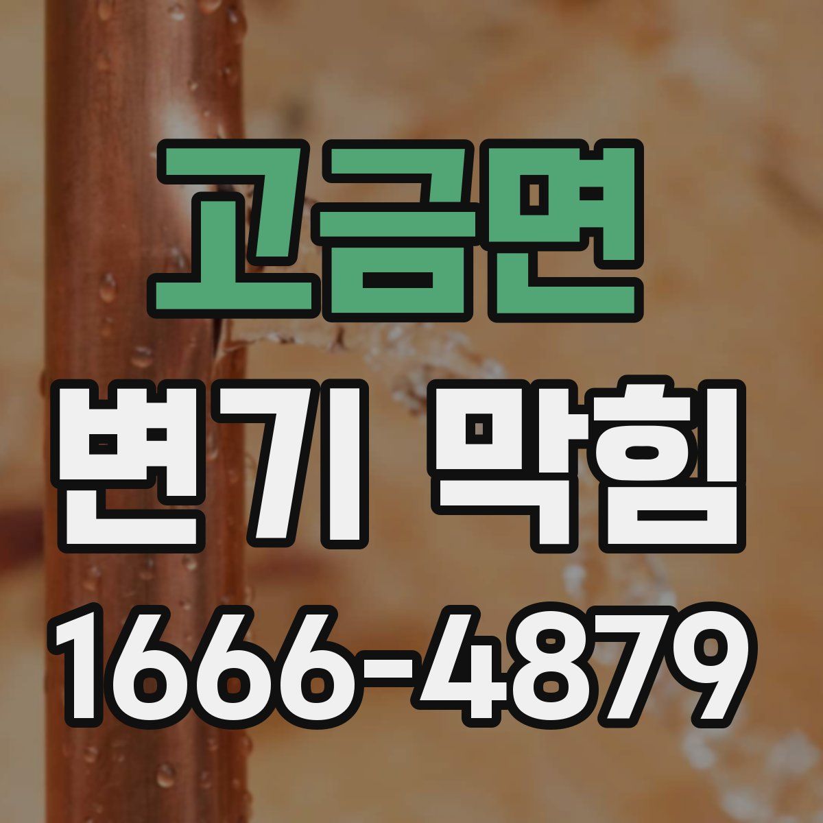 고금면 변기 막힘