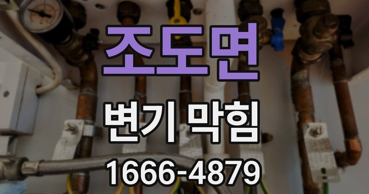 조도면 변기 막힘