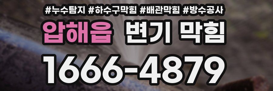 압해읍 변기 막힘