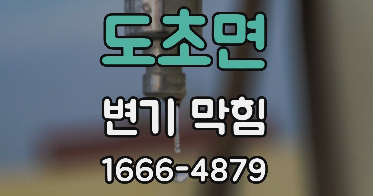 도초면 변기 막힘