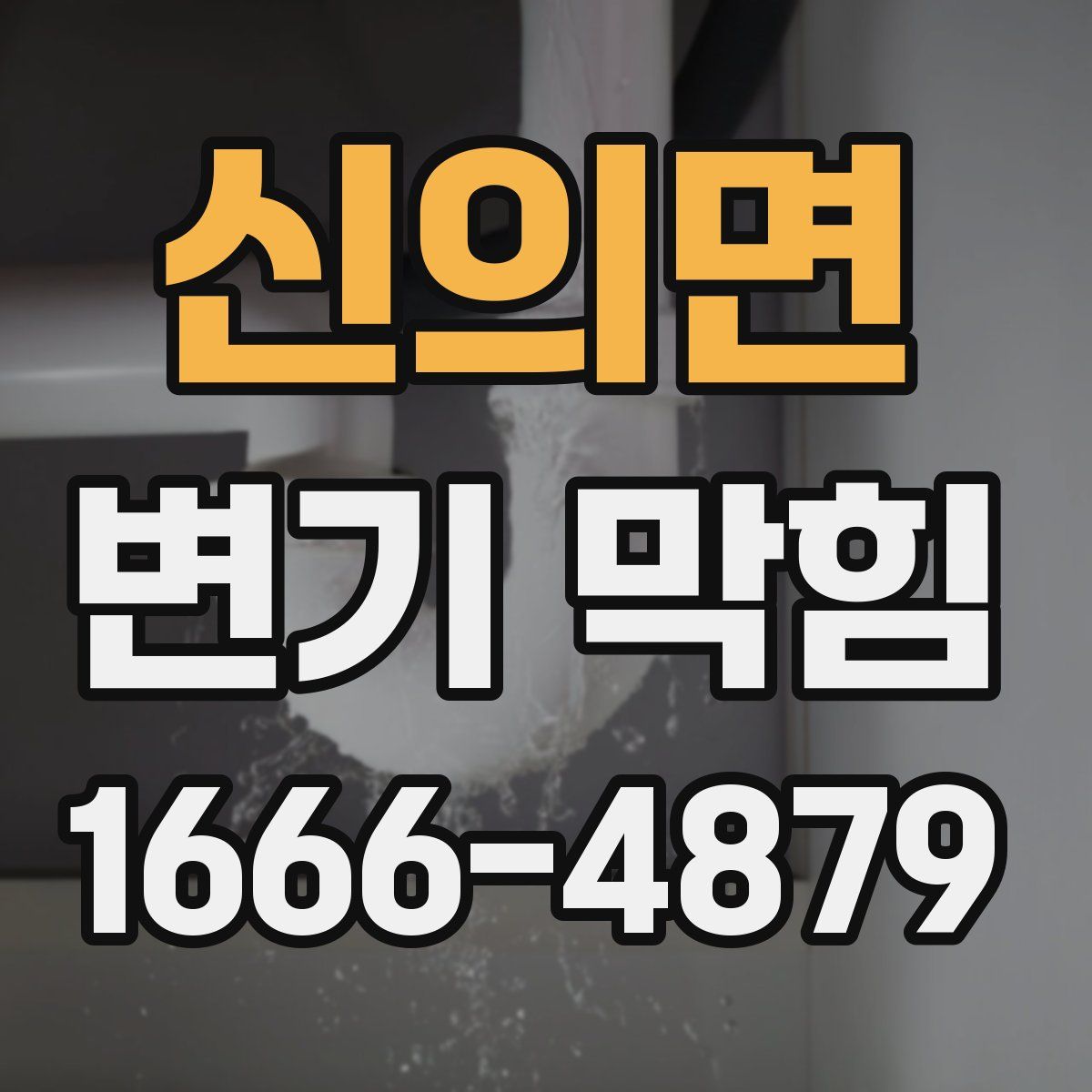 신의면 변기 막힘