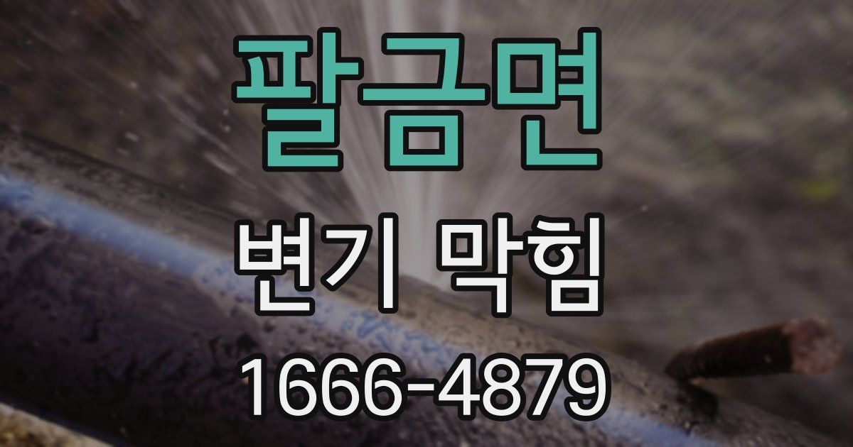 팔금면 변기 막힘