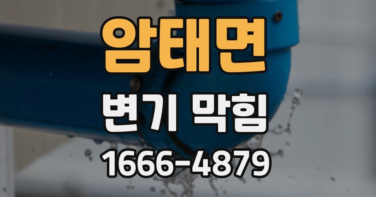 암태면 변기 막힘
