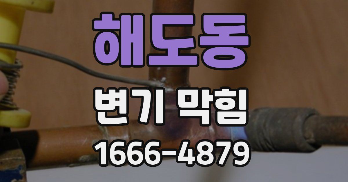 해도동 변기 막힘