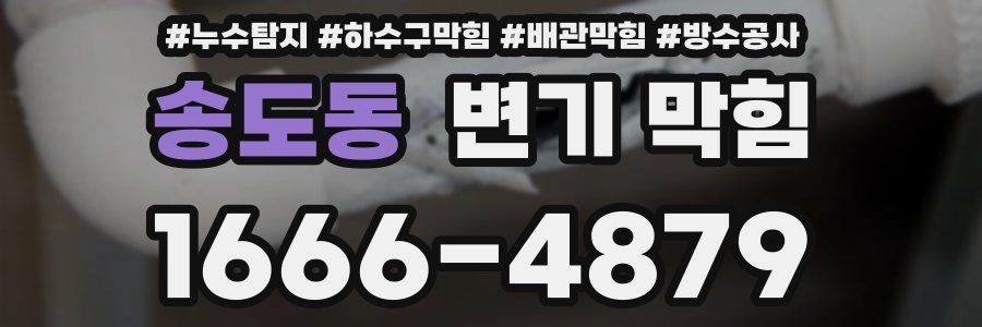 송도동 변기 막힘