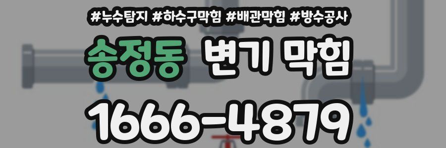 송정동 변기 막힘