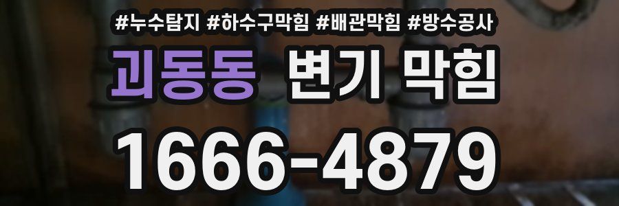 괴동동 변기 막힘