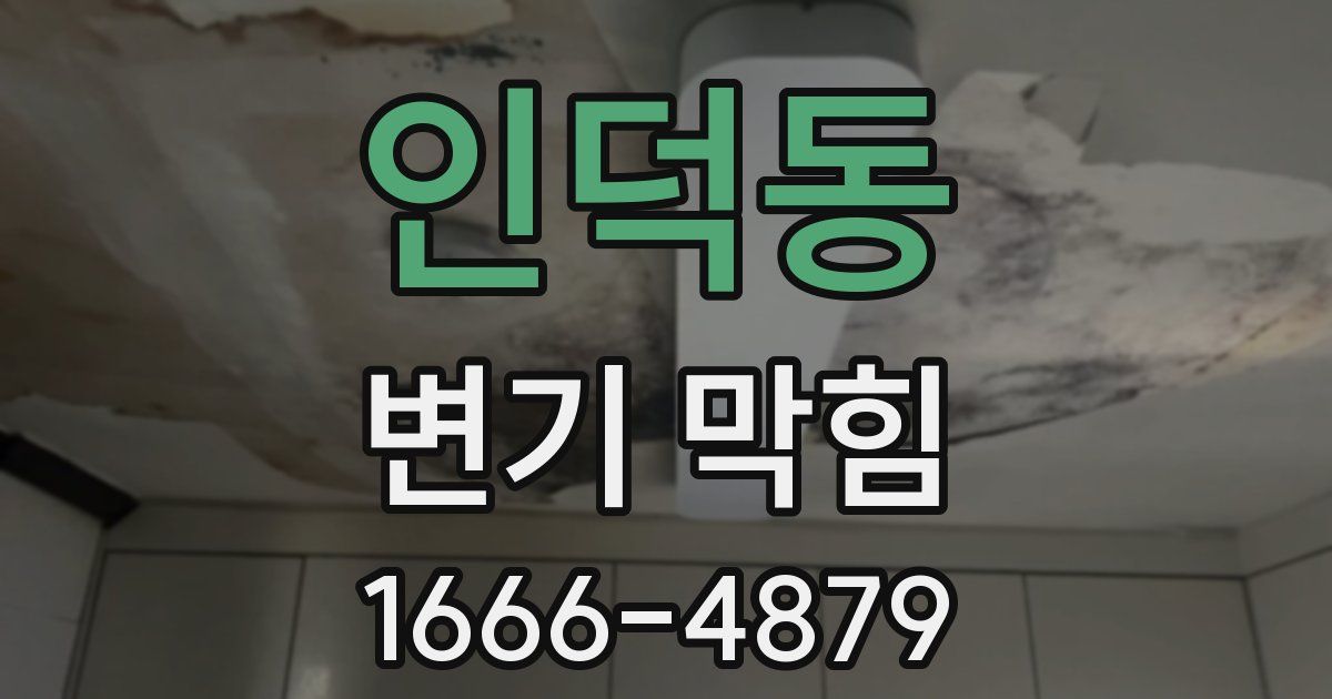 인덕동 변기 막힘