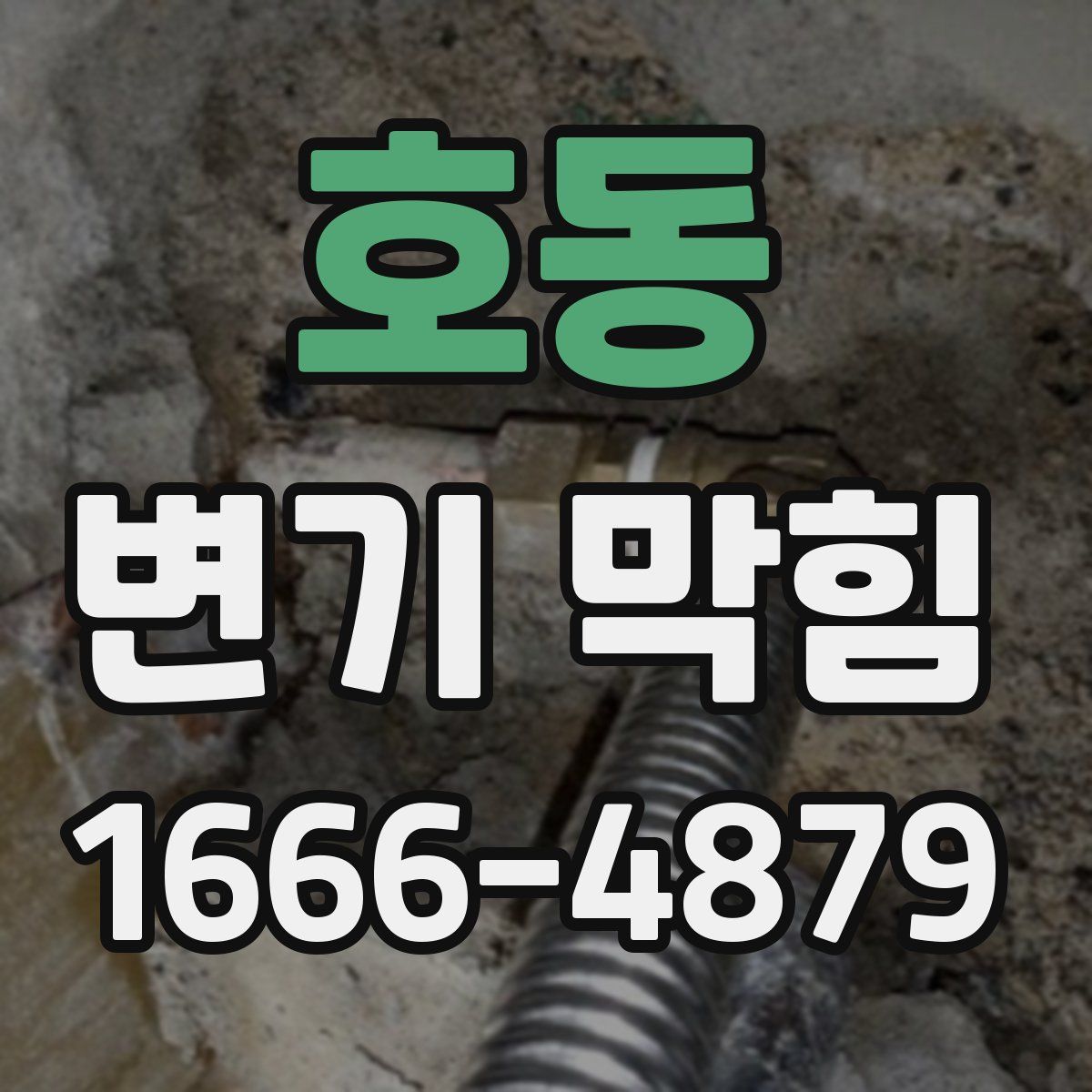 호동 변기 막힘
