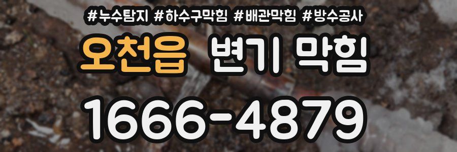 오천읍 변기 막힘