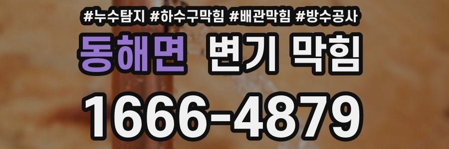 동해면 변기 막힘