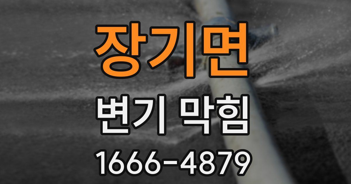 장기면 변기 막힘