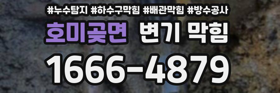 호미곶면 변기 막힘