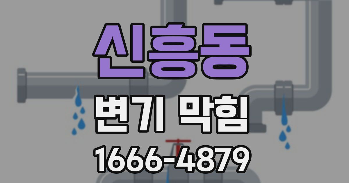 신흥동 변기 막힘