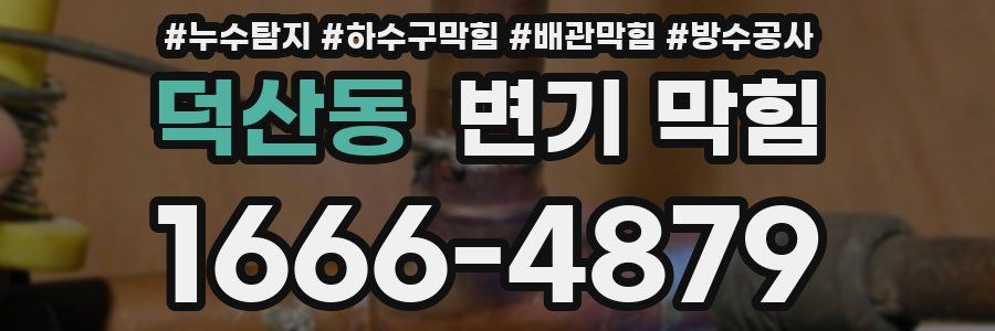 덕산동 변기 막힘