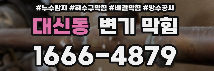대신동 변기 막힘