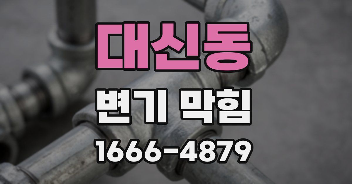 대신동 변기 막힘