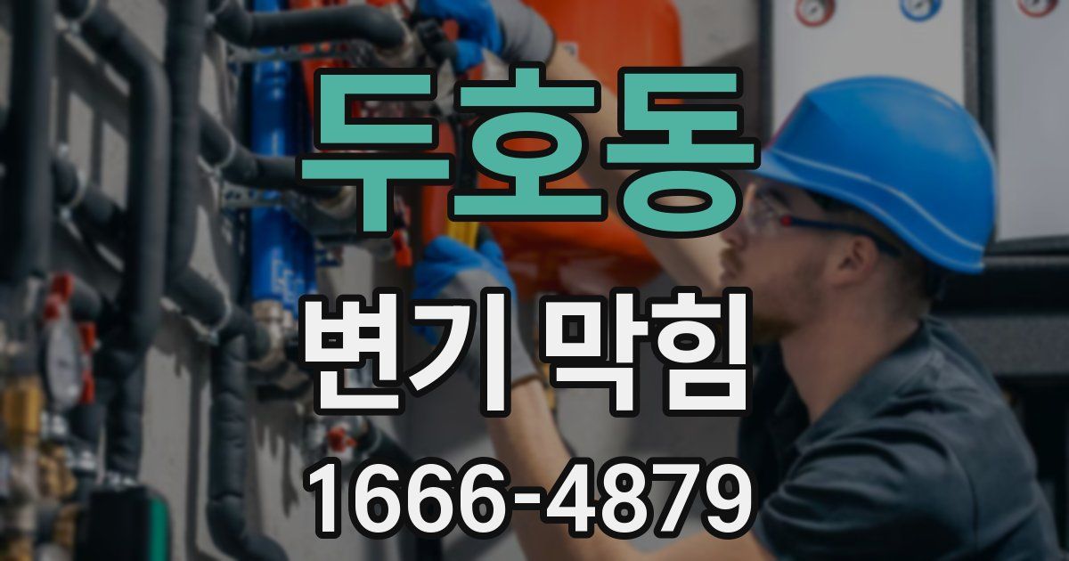 두호동 변기 막힘