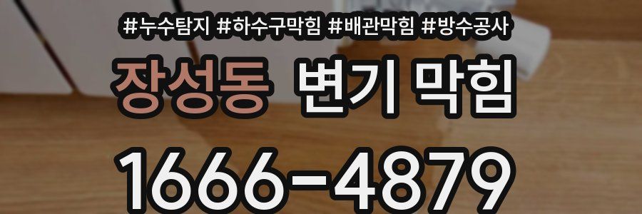장성동 변기 막힘