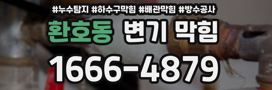 환호동 변기 막힘