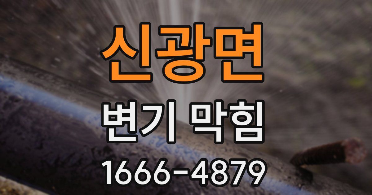 신광면 변기 막힘