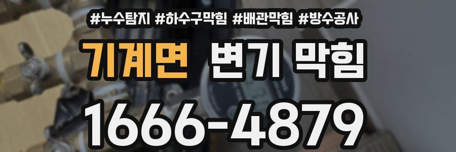 기계면 변기 막힘
