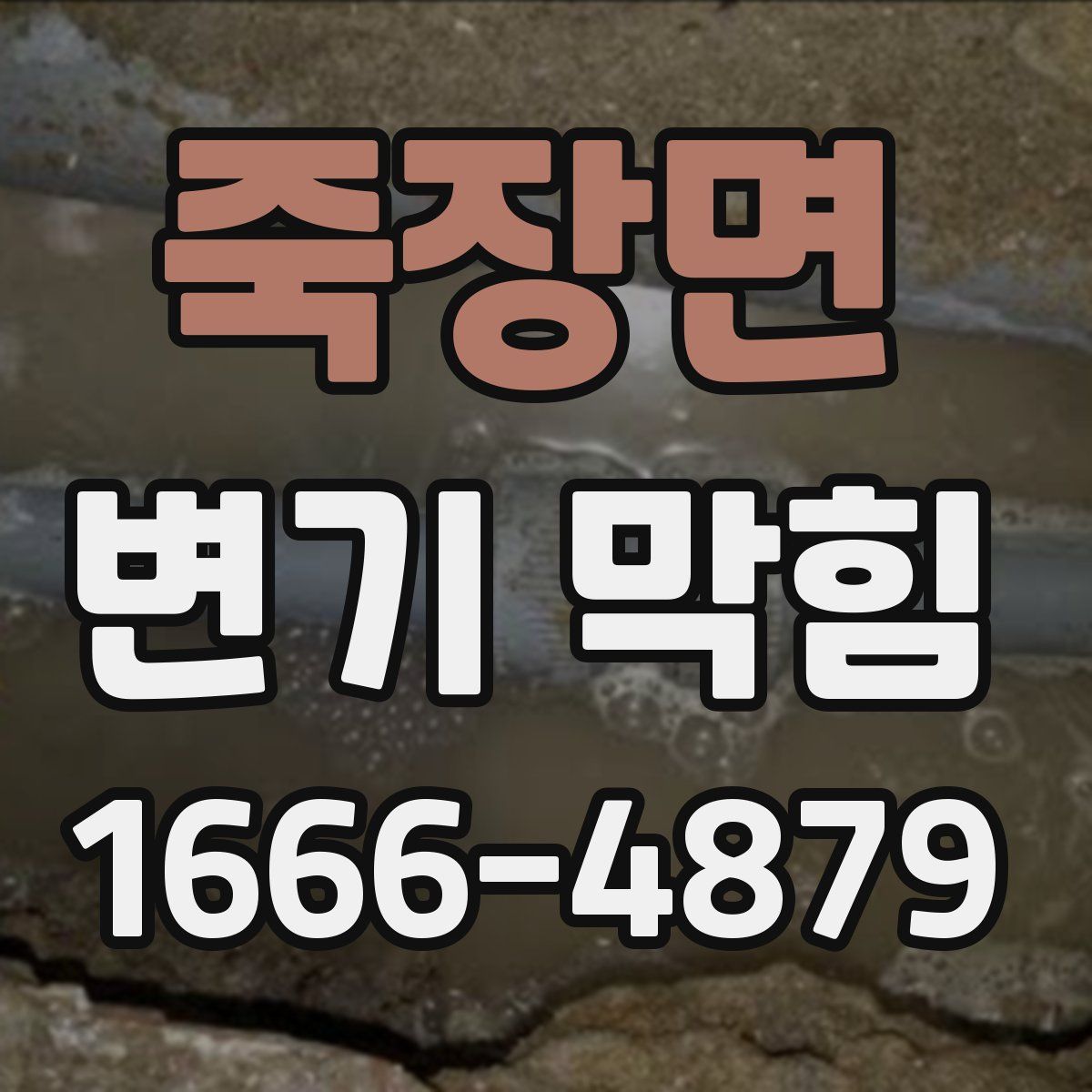 죽장면 변기 막힘