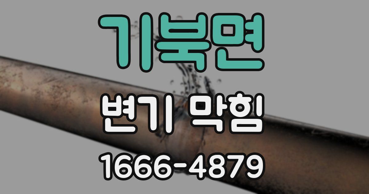 기북면 변기 막힘