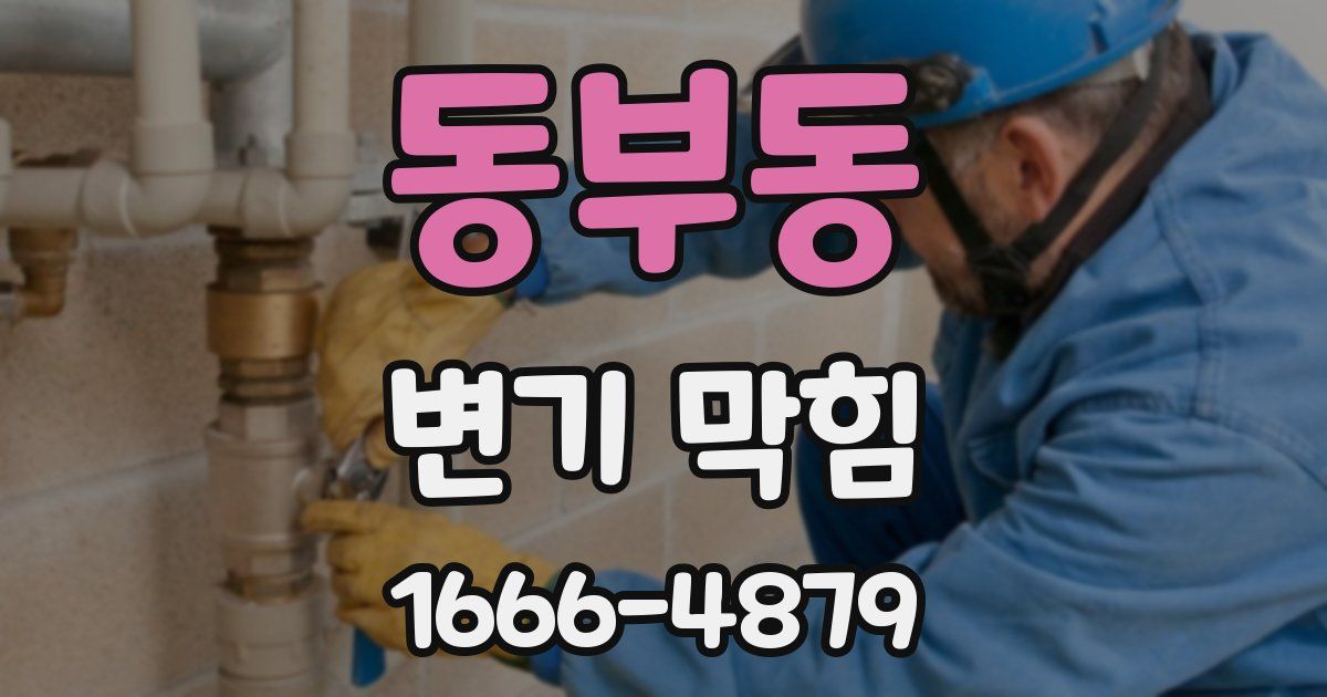 동부동 변기 막힘