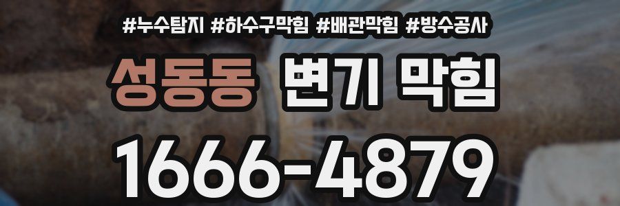 성동동 변기 막힘
