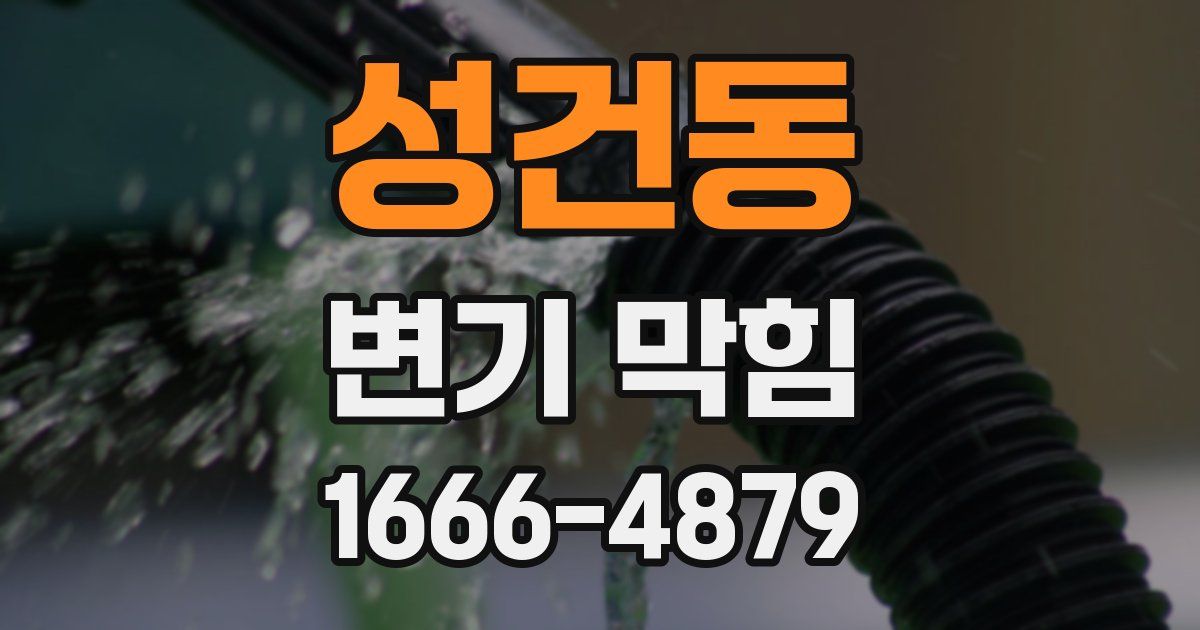 성건동 변기 막힘