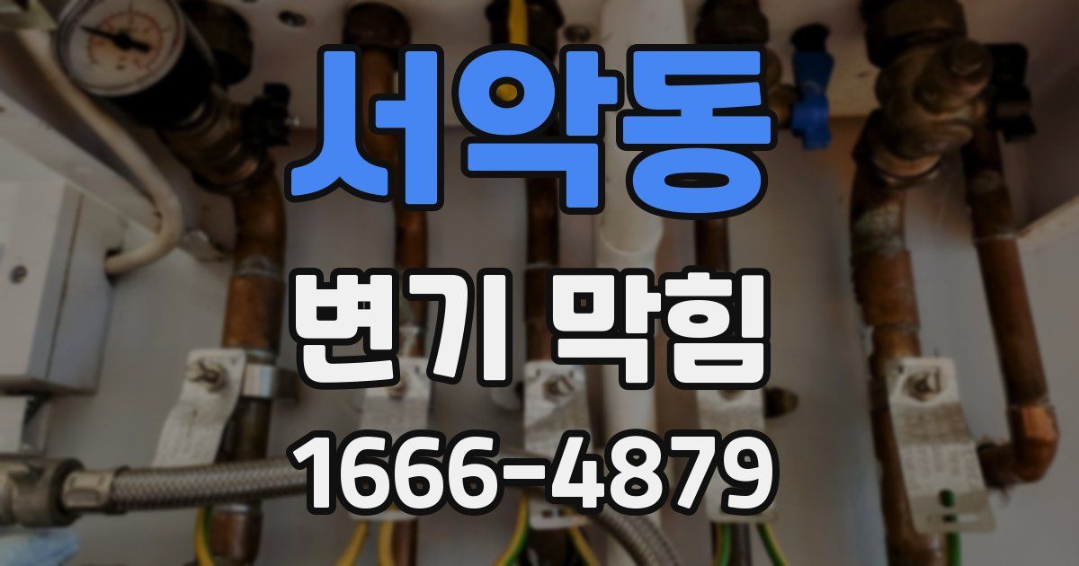 서악동 변기 막힘