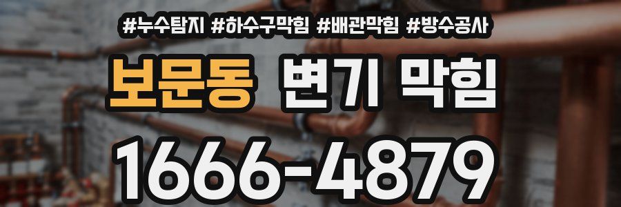 보문동 변기 막힘