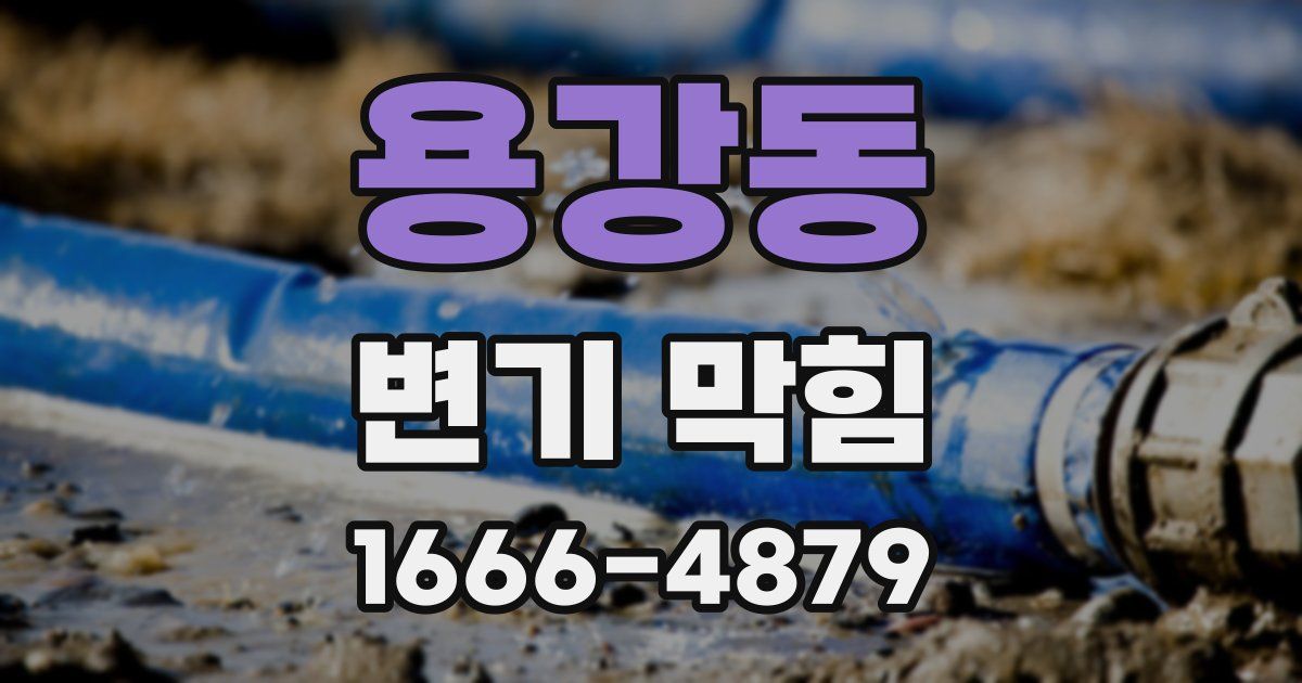 용강동 변기 막힘