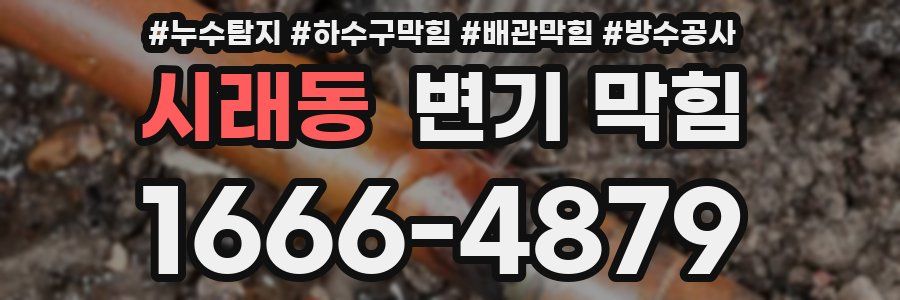 시래동 변기 막힘